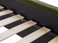 Tweepersoonsbed 160 x 200 cm in groen bouclé - afbeelding 4 van  11