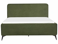 Tweepersoonsbed 160 x 200 cm in groen bouclé - afbeelding 11 van  11