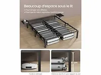 Tweepersoonsbed, tweepersoonsbed, metalen bedframe met planken - afbeelding 5 van  6