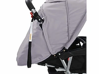 Tweezits kinderwagen staal grijs en zwart - afbeelding 8 van  9