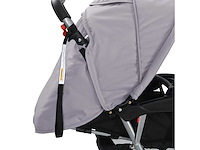 Tweezits kinderwagen staal grijs en zwart - afbeelding 8 van  9