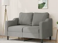 Tweezitsbank 120 cm stof donkergrijs