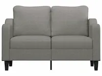 Tweezitsbank 120 cm stof donkergrijs - afbeelding 2 van  8