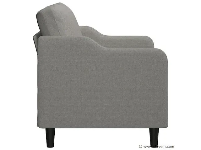Tweezitsbank 120 cm stof donkergrijs - afbeelding 3 van  8