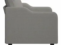 Tweezitsbank 120 cm stof donkergrijs - afbeelding 3 van  8