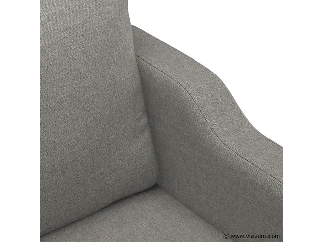 Tweezitsbank 120 cm stof donkergrijs - afbeelding 4 van  8