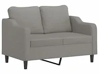 Tweezitsbank 120 cm stof donkergrijs - afbeelding 5 van  8