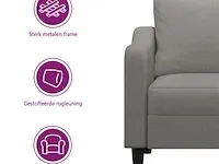 Tweezitsbank 120 cm stof donkergrijs - afbeelding 7 van  8