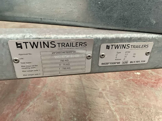 Twins trailers d750 aanhangwagen stijgertransport - afbeelding 5 van  5