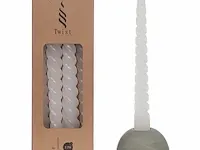 Twist taper kaars h190mm, d22mm 12 stuks - afbeelding 1 van  1