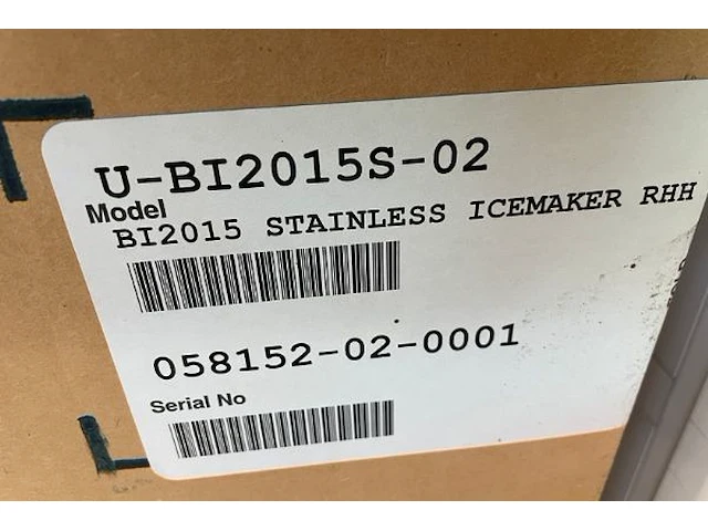 U-line ijsblokmachine - afbeelding 5 van  5