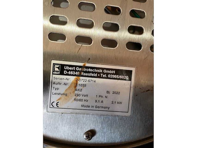 Ubert - ak2 - vitrokeramisch - snelkookplaat - afbeelding 3 van  3