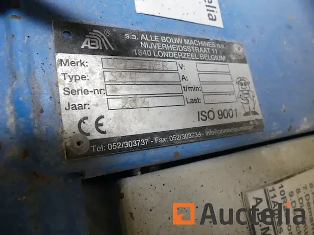 Uelzener maaschinefabrik s44 gipsprojector op wielen - afbeelding 4 van  5