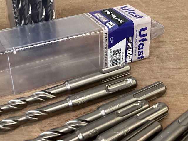 Ufast boor 8 x 160, sds plus, koker 10 stuks (13x) - afbeelding 2 van  5