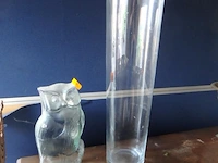 Uil+vaas glas - afbeelding 1 van  2