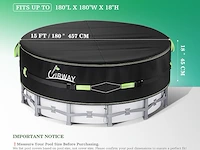 Uirway 12 ft rond zwembadafdekking - afbeelding 2 van  4