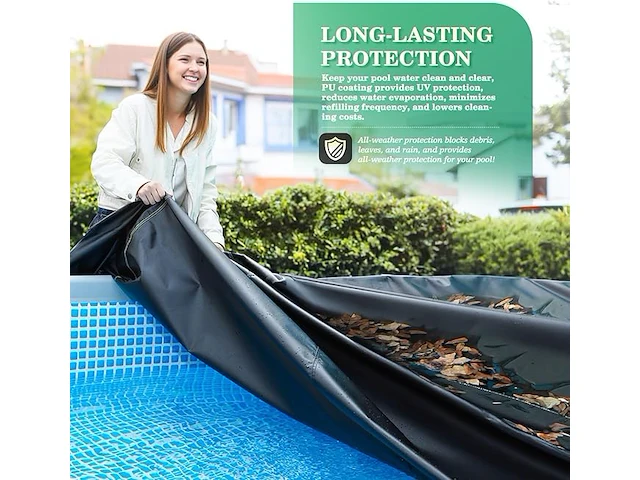 Uirway 12 ft rond zwembadafdekking - afbeelding 3 van  4