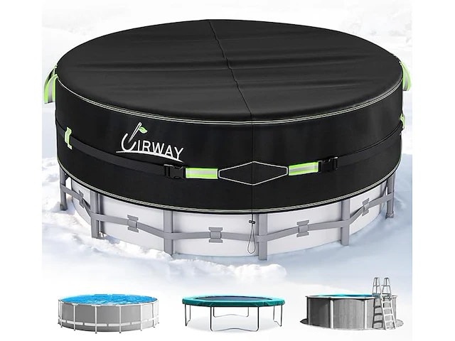Uirway 12 ft rond zwembadafdekking - afbeelding 1 van  4