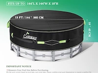 Uirway 12 ft rond zwembadafdekking - afbeelding 3 van  4