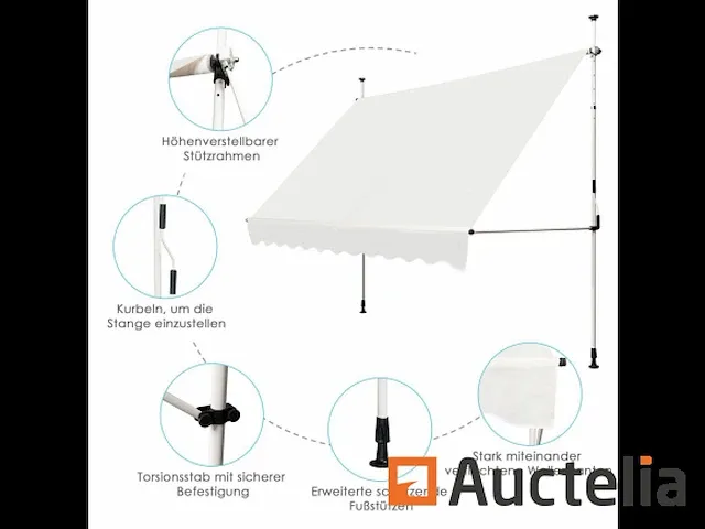 Uitbreidbaar balkon blind 300x120cm - afbeelding 7 van  7