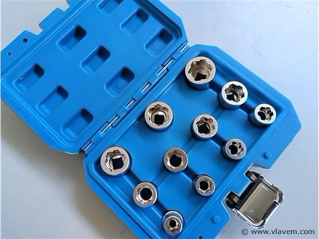 Uitdraaiset voor bouten en moeren 11 delig 3/8" - afbeelding 5 van  6