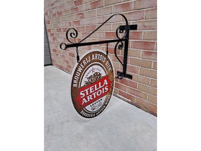 Uithang bord metaal van stella ( h 1140 mm d 860mm ) - afbeelding 3 van  4