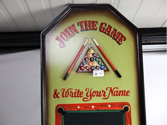 Uithangbord snooker - afbeelding 2 van  3