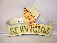 Uithangbord toilet - afbeelding 1 van  3