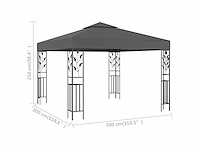 Uitkijkpost 3x3 m antraciet - afbeelding 6 van  6