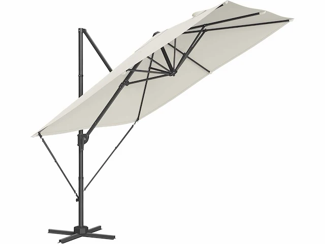 Uitkragende tuinparasol 270 x 270 cm, upf 50+ parasol voor buiten - afbeelding 1 van  4