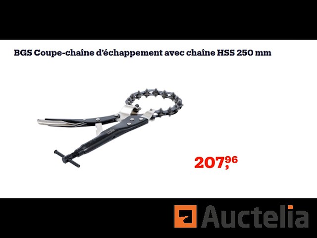 Uitlaatpijpsnijder met ketting hss bgs 134 - afbeelding 1 van  4