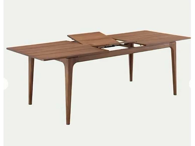 Uitschuifbare acacia eettafel - donker hout (8 tot 10 zitplaatsen) - afbeelding 3 van  3