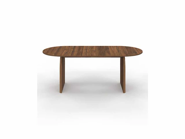 Uitschuifbare dienblad eettafel 160-200cm met walnoot houteffect - afbeelding 7 van  10