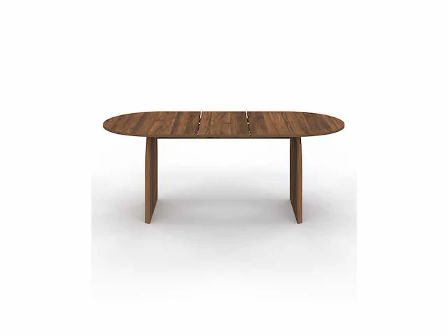 Uitschuifbare dienblad eettafel 160-200cm met walnoot houteffect - afbeelding 10 van  10
