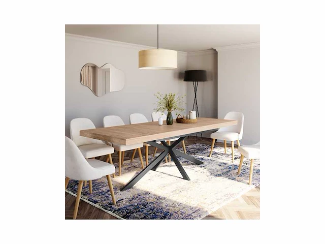 Uitschuifbare dienblad eettafel 200-240cm - afbeelding 1 van  8