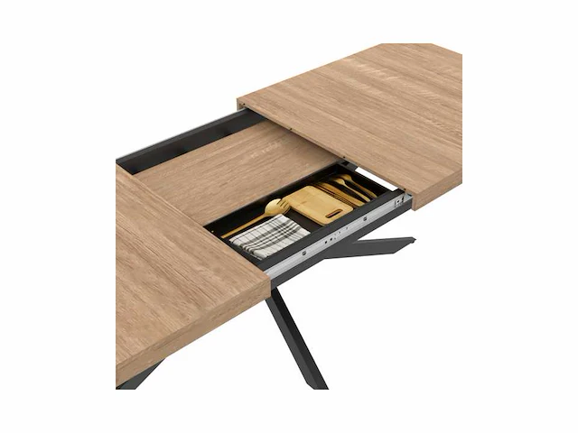Uitschuifbare dienblad eettafel 200-240cm - afbeelding 4 van  8