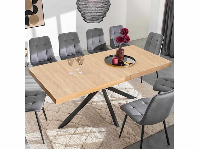 Uitschuifbare dienblad eettafel 200-240cm - afbeelding 1 van  7