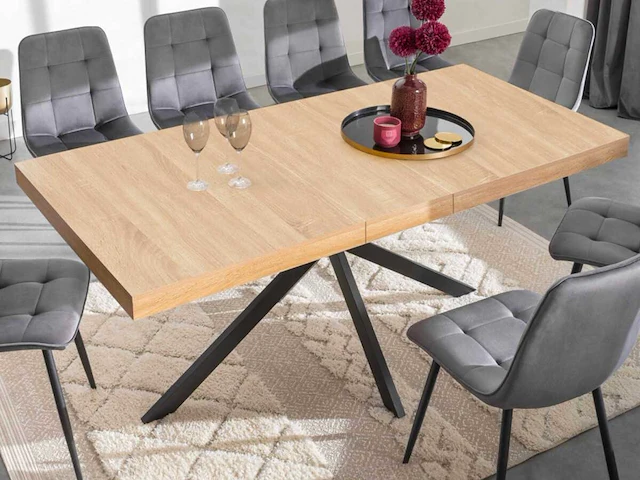 Uitschuifbare dienblad eettafel 200-240cm - afbeelding 1 van  9