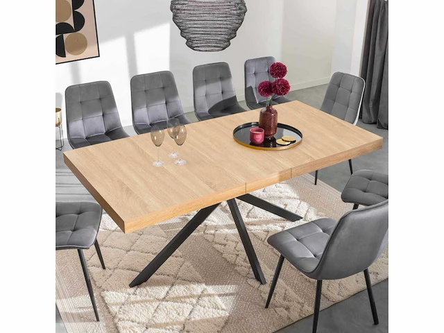 Uitschuifbare dienblad eettafel 200-240cm - afbeelding 2 van  9