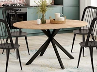 Uitschuifbare eettafel - 110/150 x 76 x 110 cm - afbeelding 1 van  10