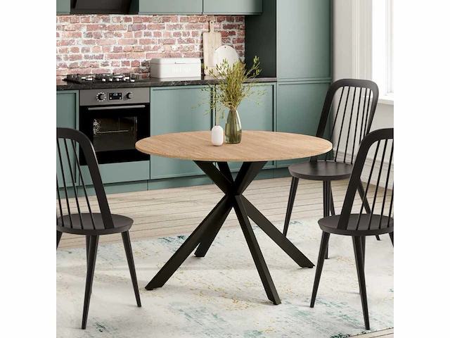 Uitschuifbare eettafel - 110/150 x 76 x 110 cm - afbeelding 3 van  10