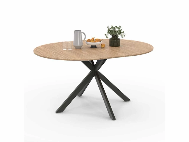 Uitschuifbare eettafel - 110/150 x 76 x 110 cm - afbeelding 5 van  10