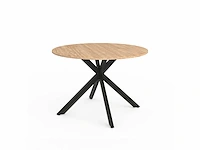 Uitschuifbare eettafel - 110/150 x 76 x 110 cm - afbeelding 6 van  10