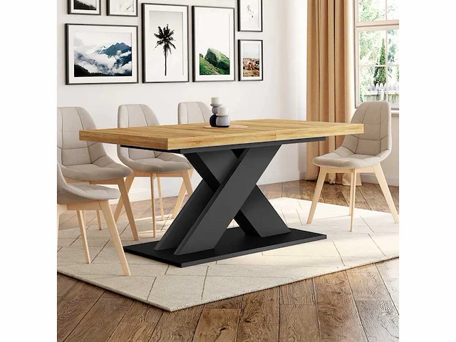 Uitschuifbare eettafel - 160-200cm - afbeelding 2 van  7
