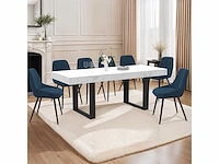 Uitschuifbare eettafel - 160-200cm - afbeelding 2 van  8