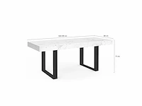 Uitschuifbare eettafel - 160-200cm - afbeelding 8 van  8