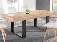 Uitschuifbare eettafel - 160x200 cm - afbeelding 1 van  11
