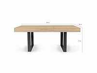 Uitschuifbare eettafel - 160x200 cm - afbeelding 7 van  11