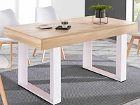 Uitschuifbare eettafel - 160x200cm - afbeelding 1 van  10