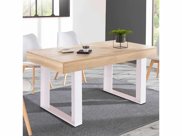 Uitschuifbare eettafel - 160x200cm - afbeelding 3 van  10